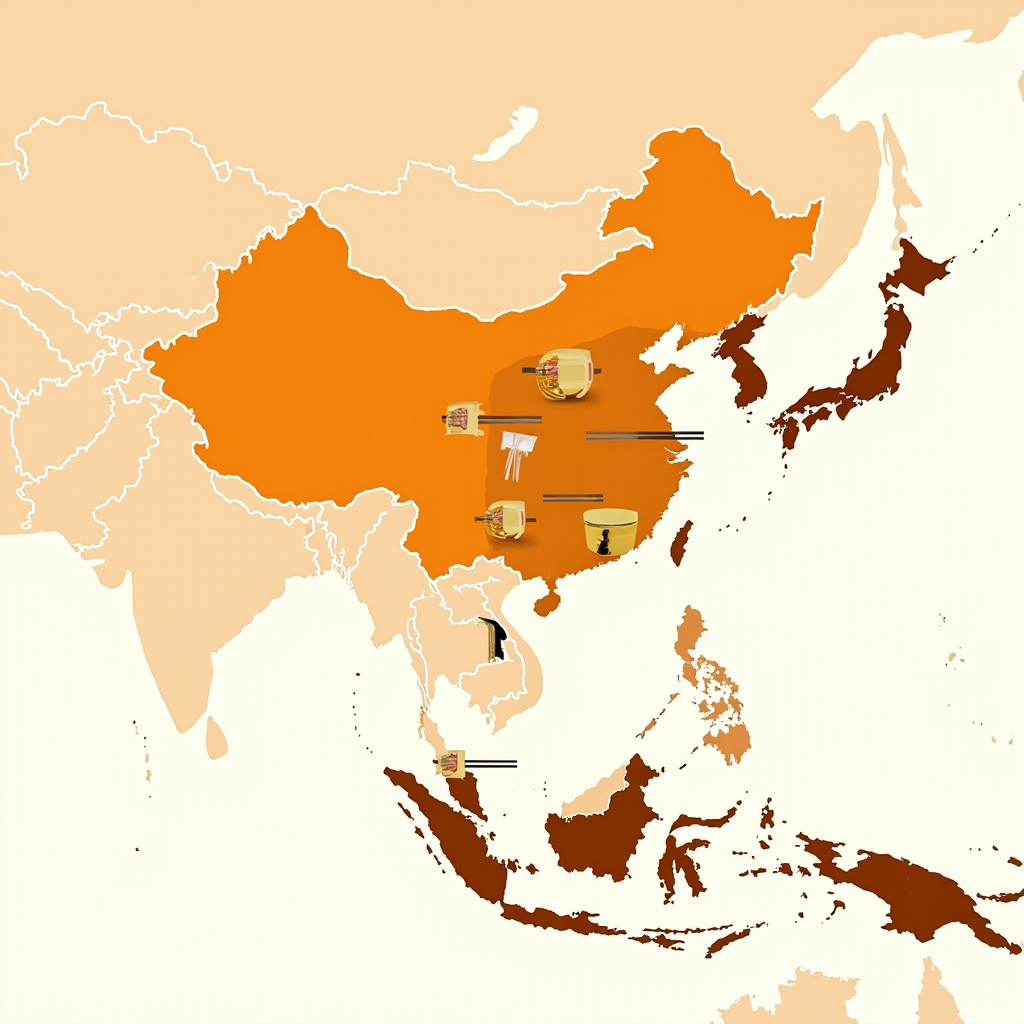 Chopsticks culture spread East Asia