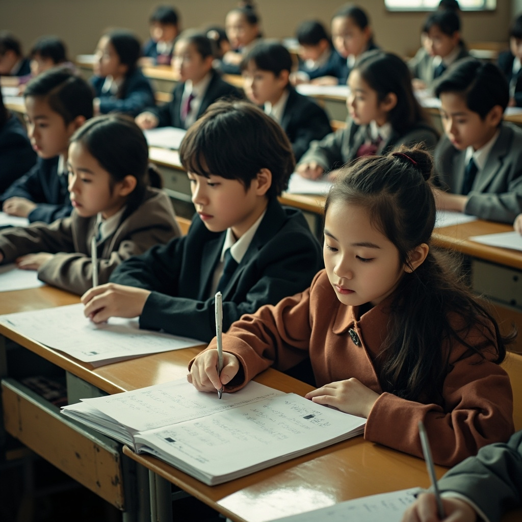 Chinese exam classroom