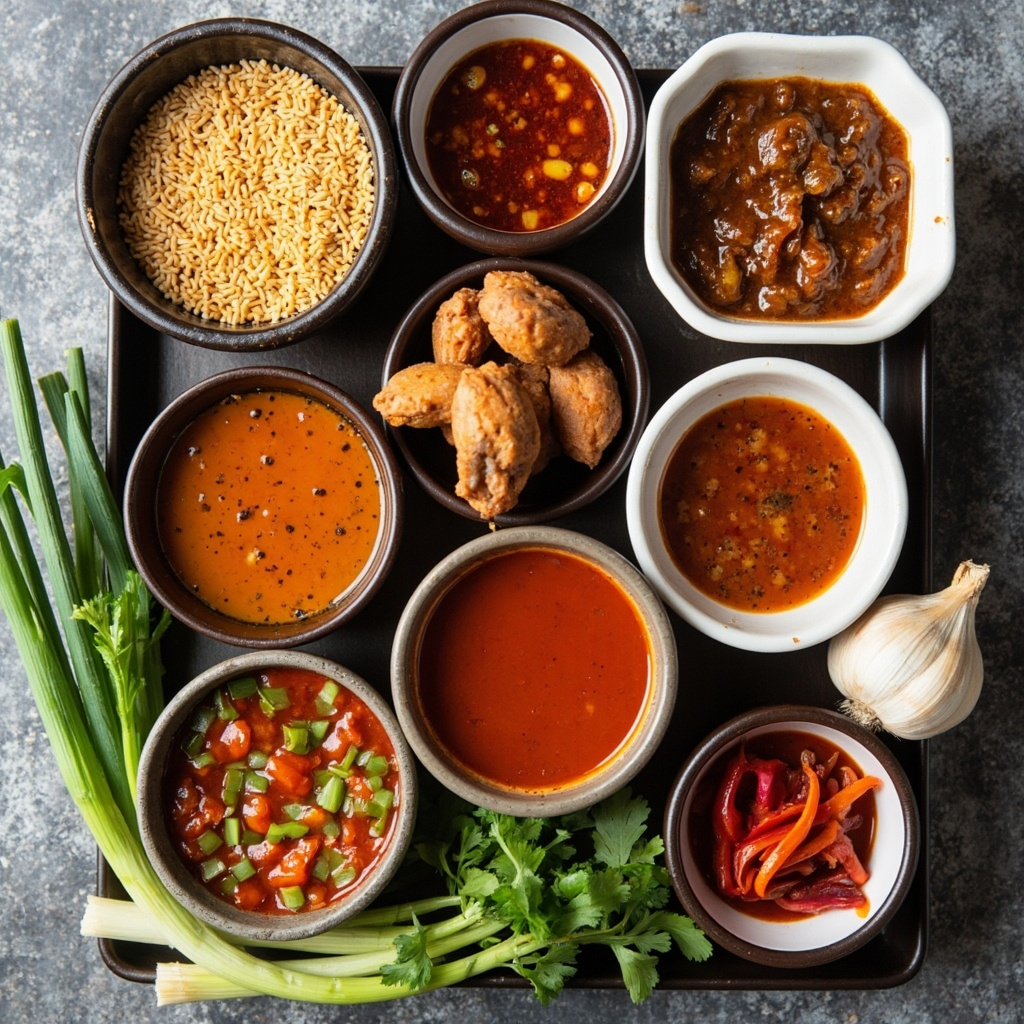 Chinese hot pot dipping sauces