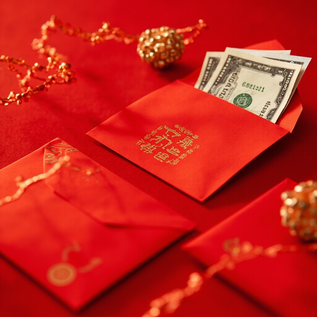 Red envelopes Chinese New Year