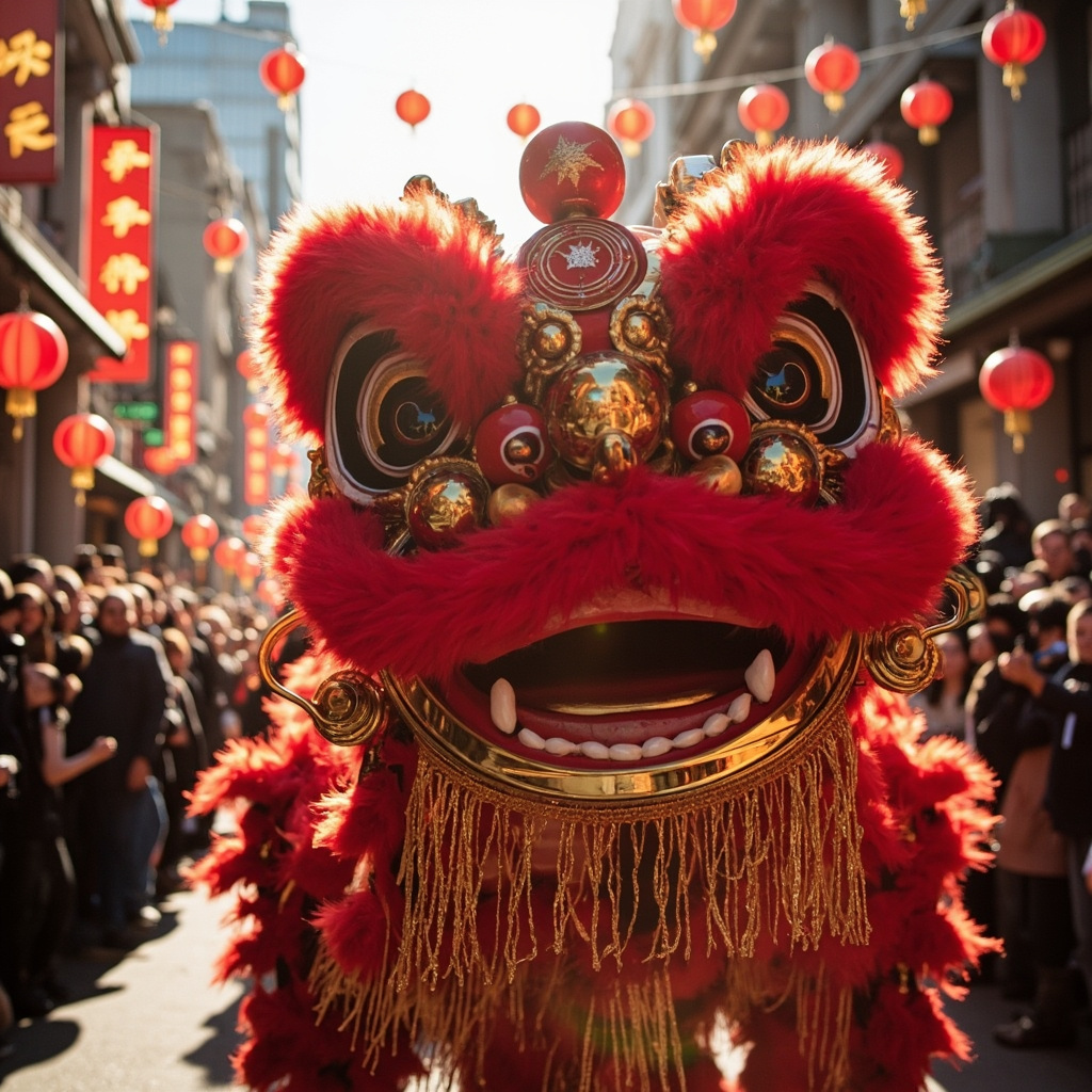 Dragon dance Chinese New Year