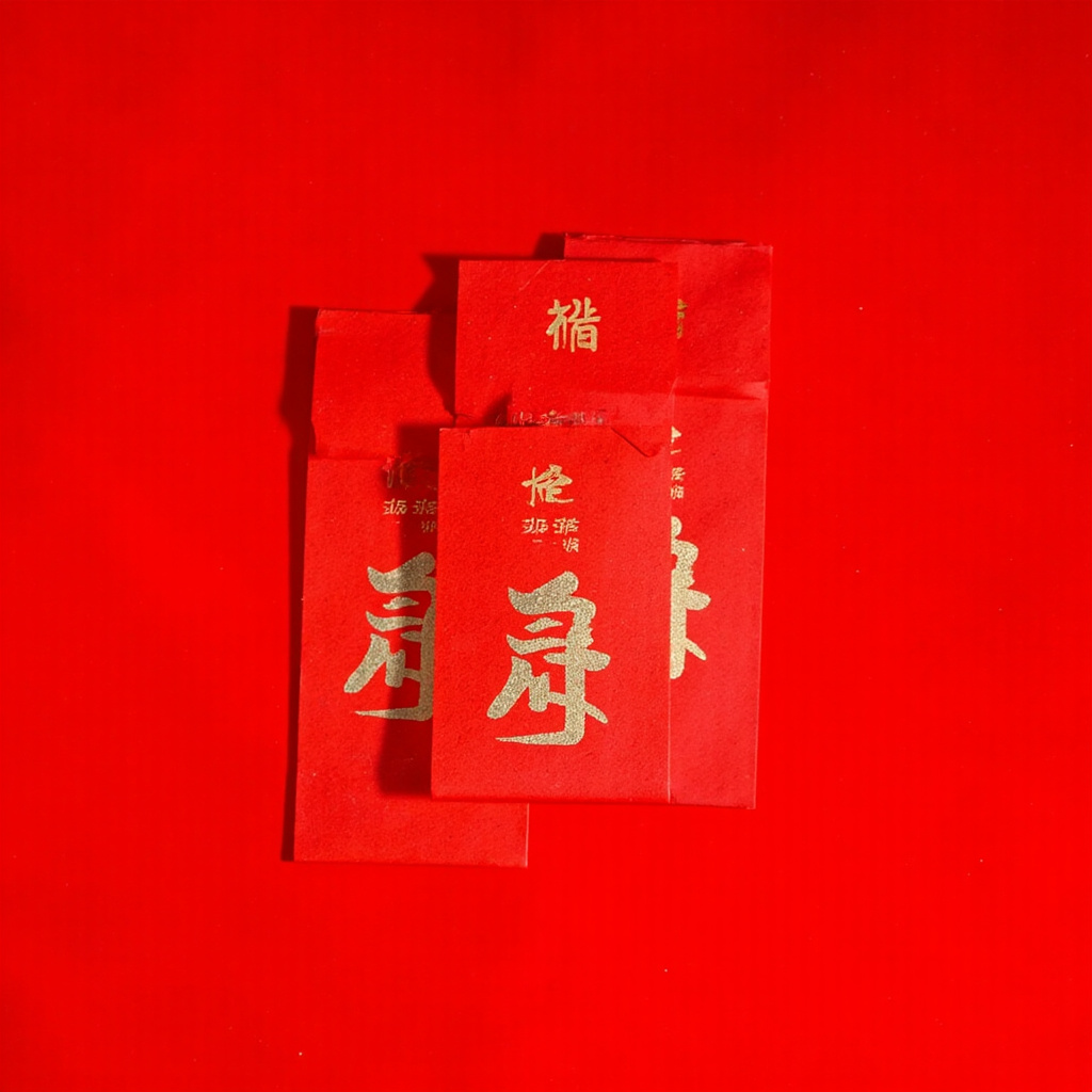 Red lucky money envelopes