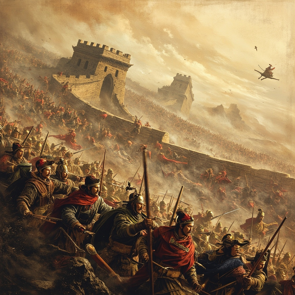 Ancient Chinese soldiers Great Wall