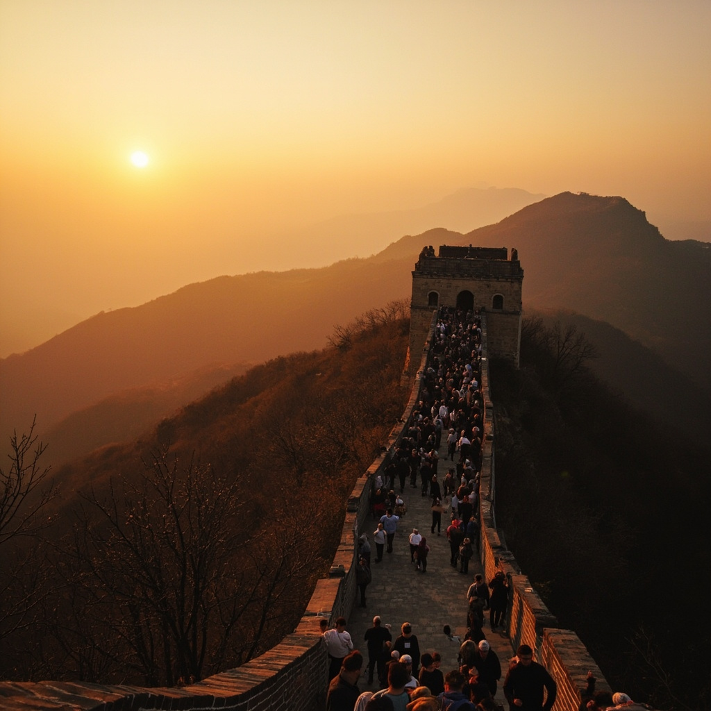 Great Wall Badaling tourists